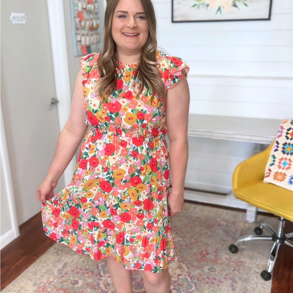 Floral Dress, worn once, 3x